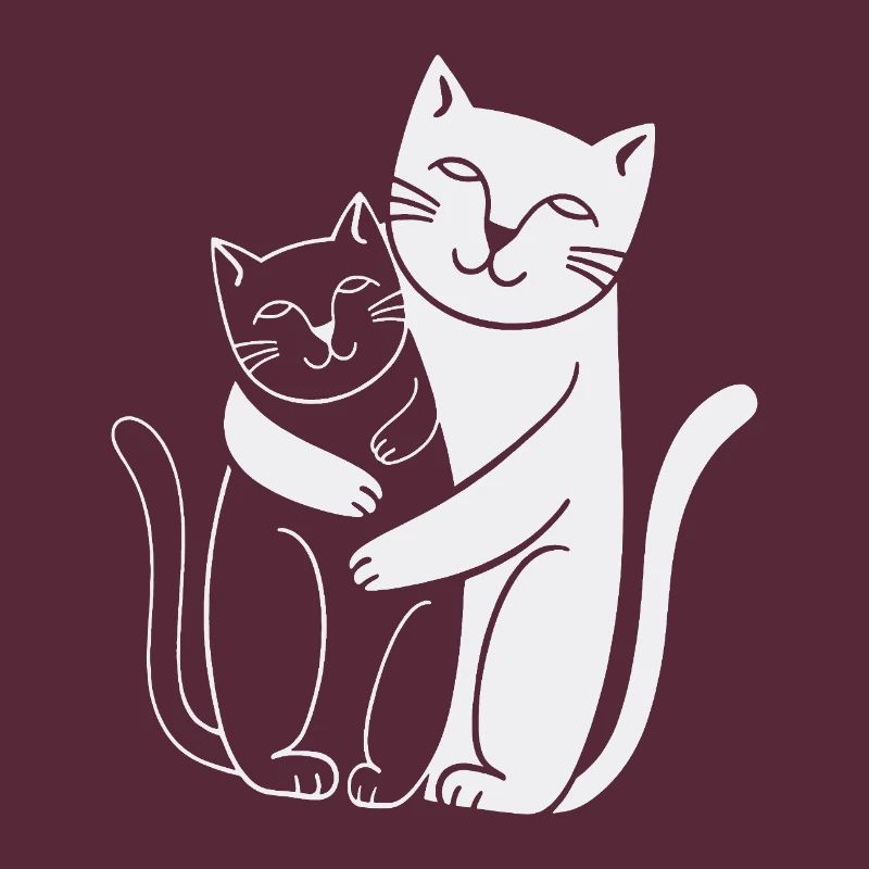 Chat Blanc & chat noir