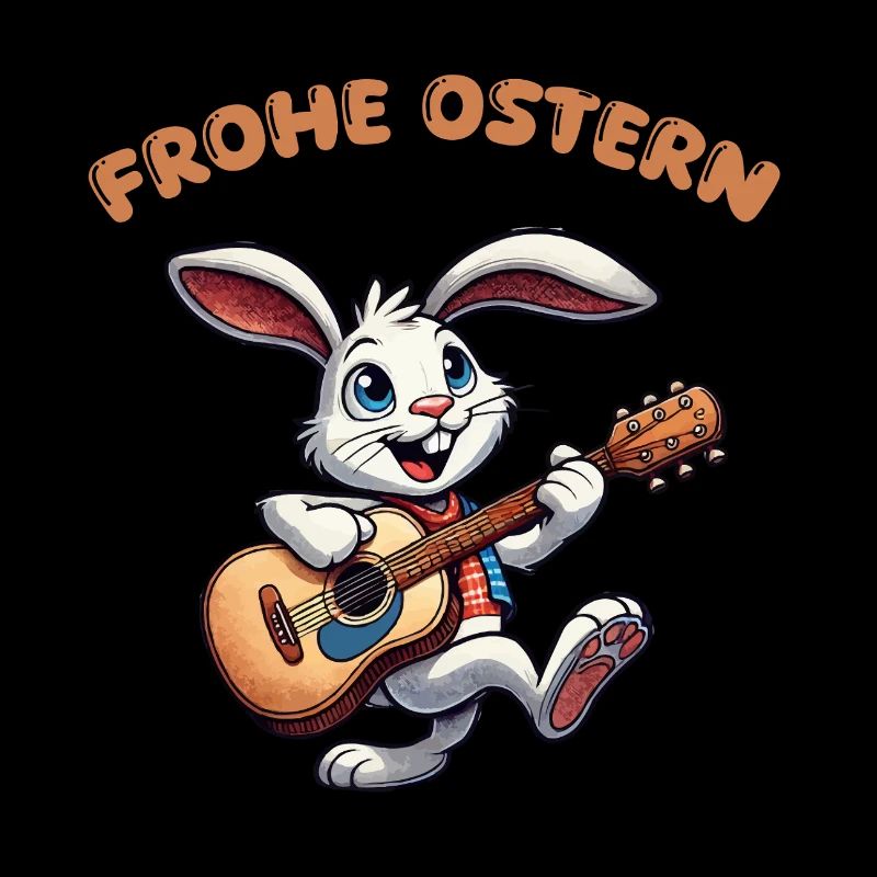 bunny guitare comique pâques