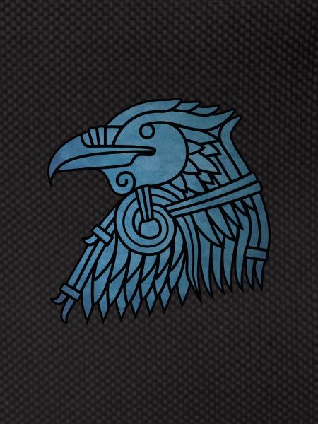 Norse Raven Head