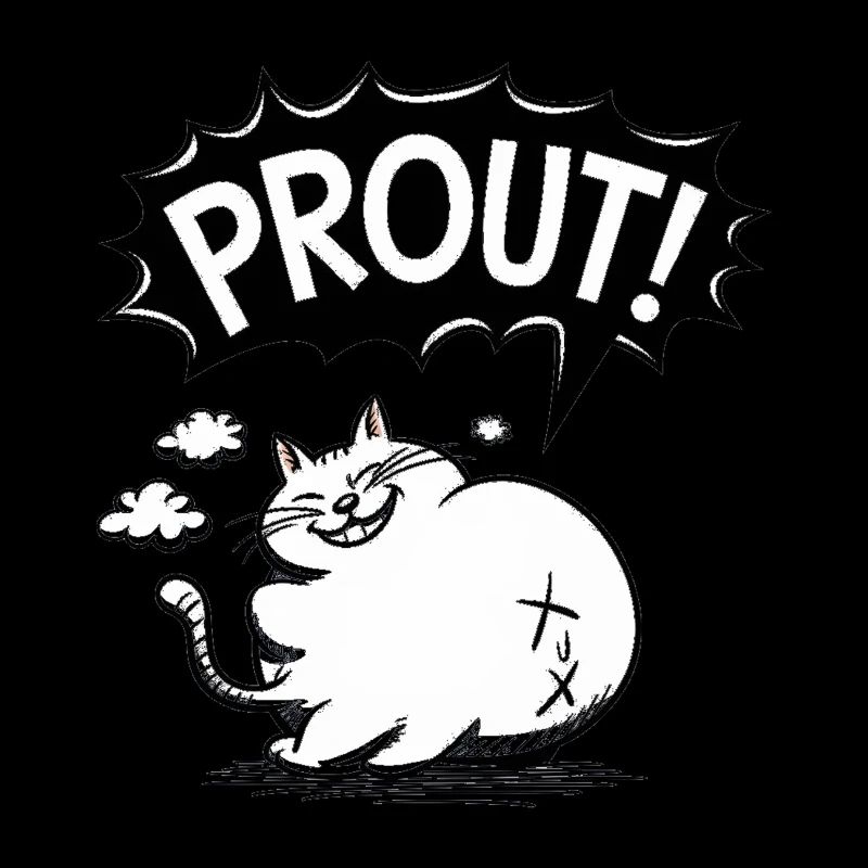Chat qui pète
