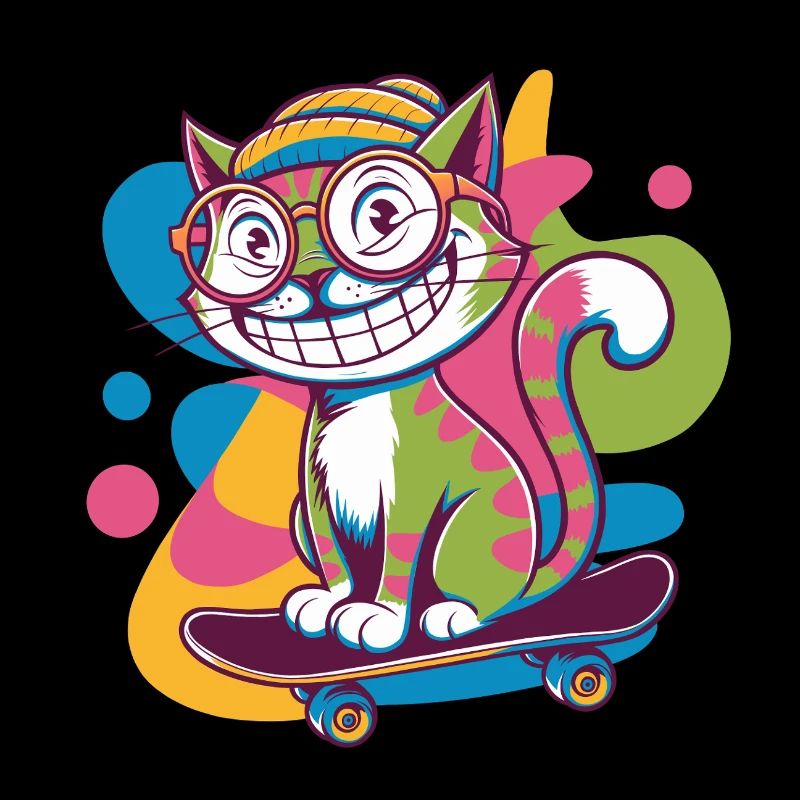 Funky Skater Cat