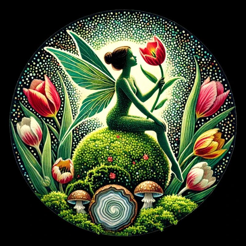 Tulips Spring Moss Fairy