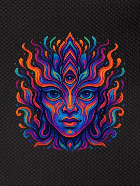 Psychedelische Farbenexplosion