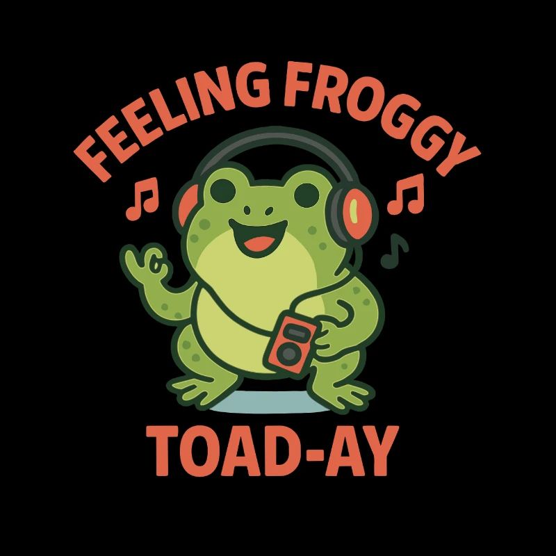 Feeling Froggy Toad-ay Funny Music Toad Pun