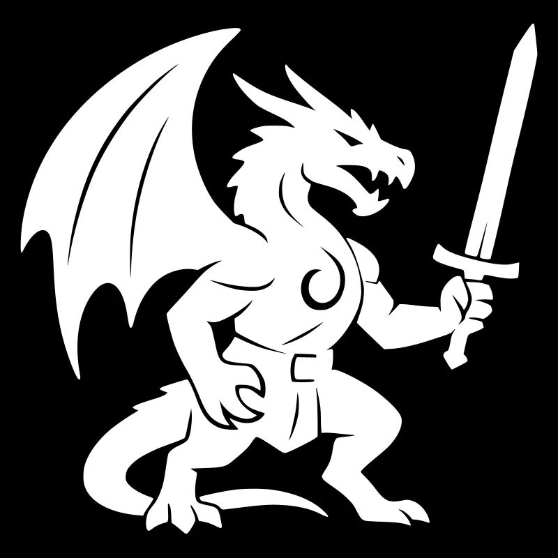 Drachenkämpfer (weiß)