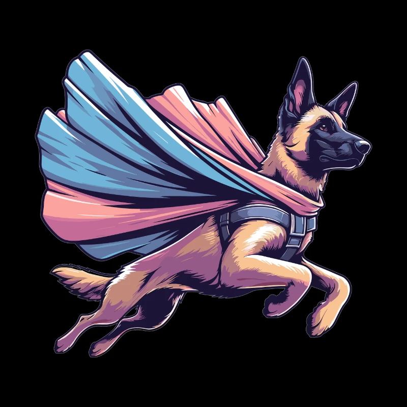 Super Hund Belgischer Schäferhund Cape Geschenk