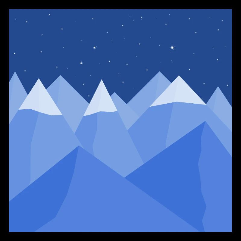 Blaue Landschaft