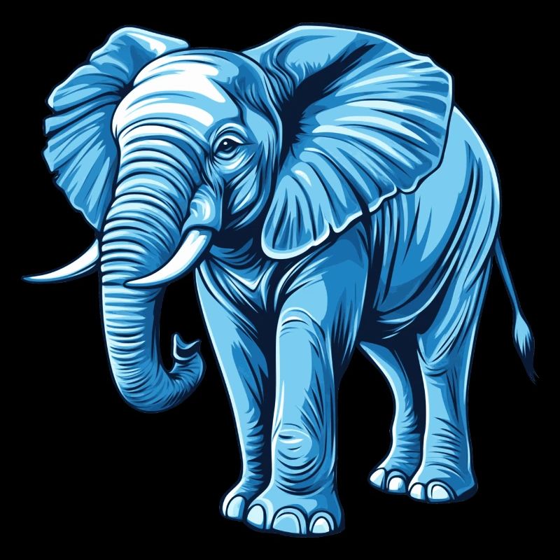 blauer Elefant
