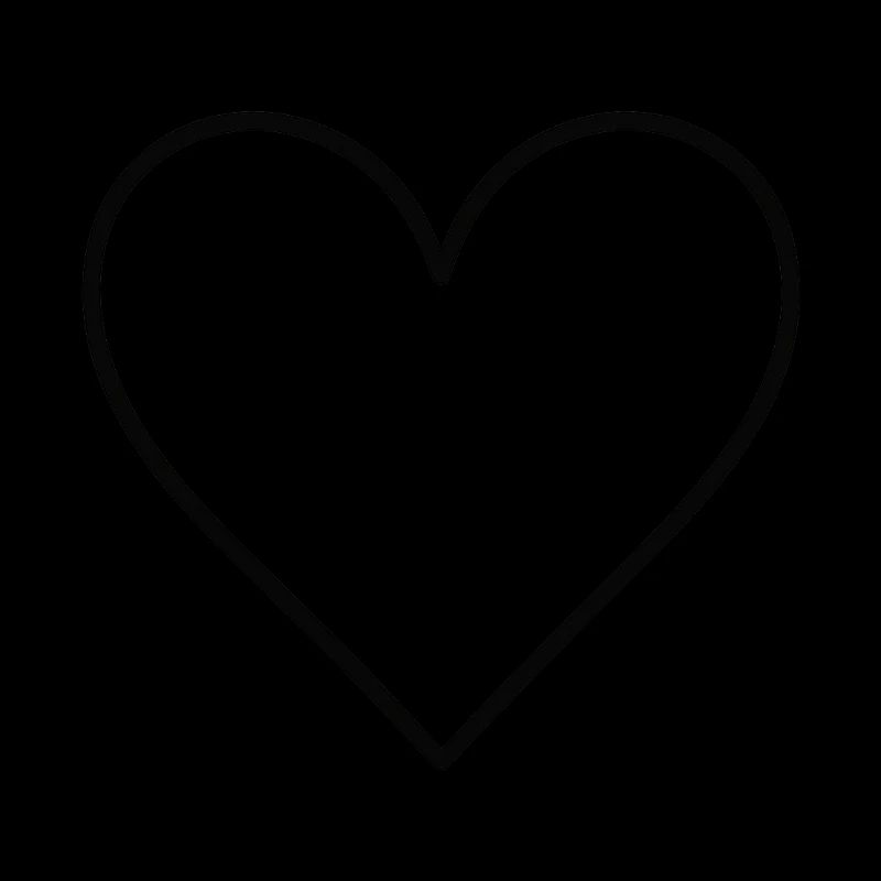Basic Herz schwarz