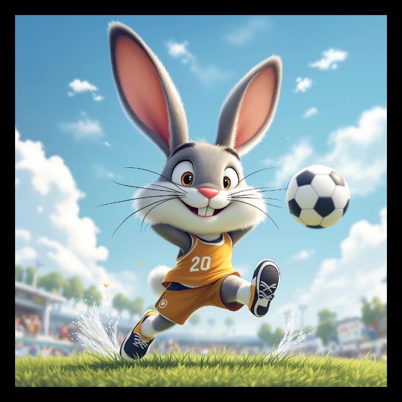 Fußball Hase