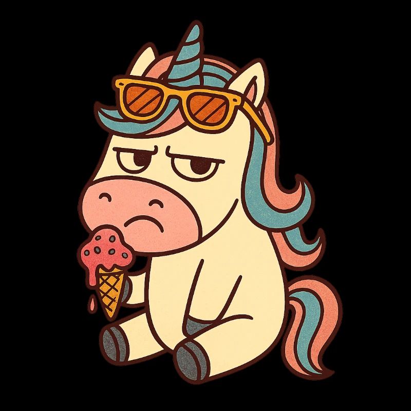 Einhorn mit Eis