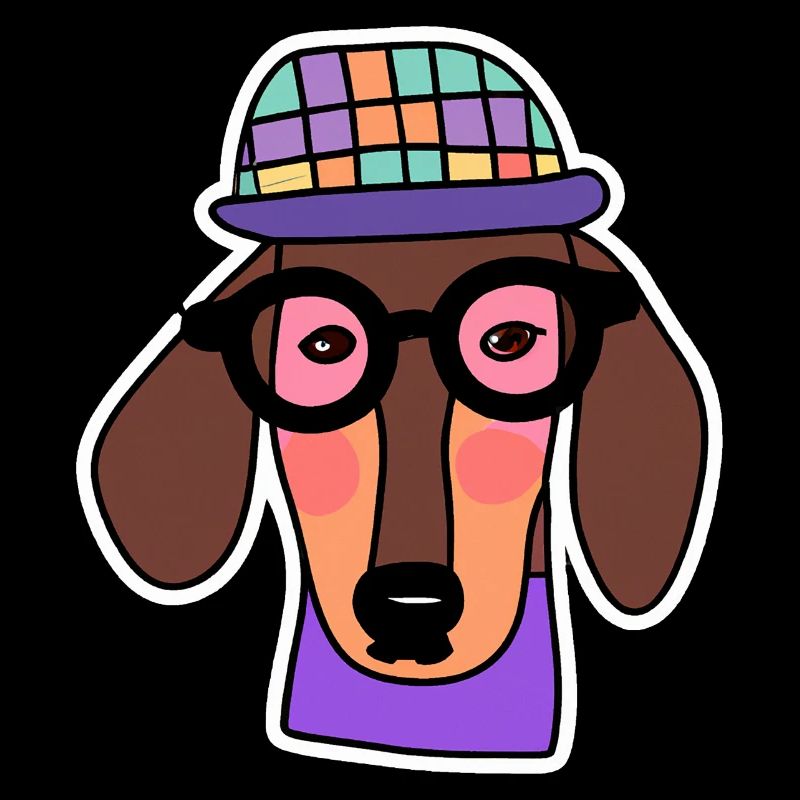 Pastel Dachshund dog lover Teckel