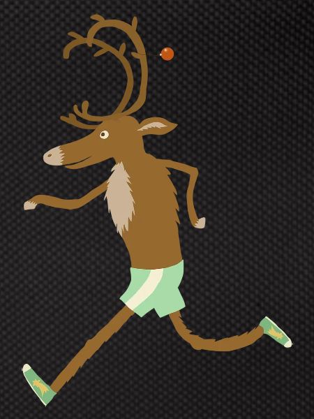 running reindeer