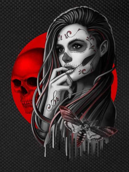 Sugar Skull Girl Hawk-Moth