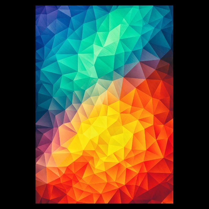 Abstract Colorful triangles geometry - Phone Case