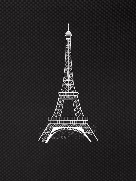 Eiffel Tower white
