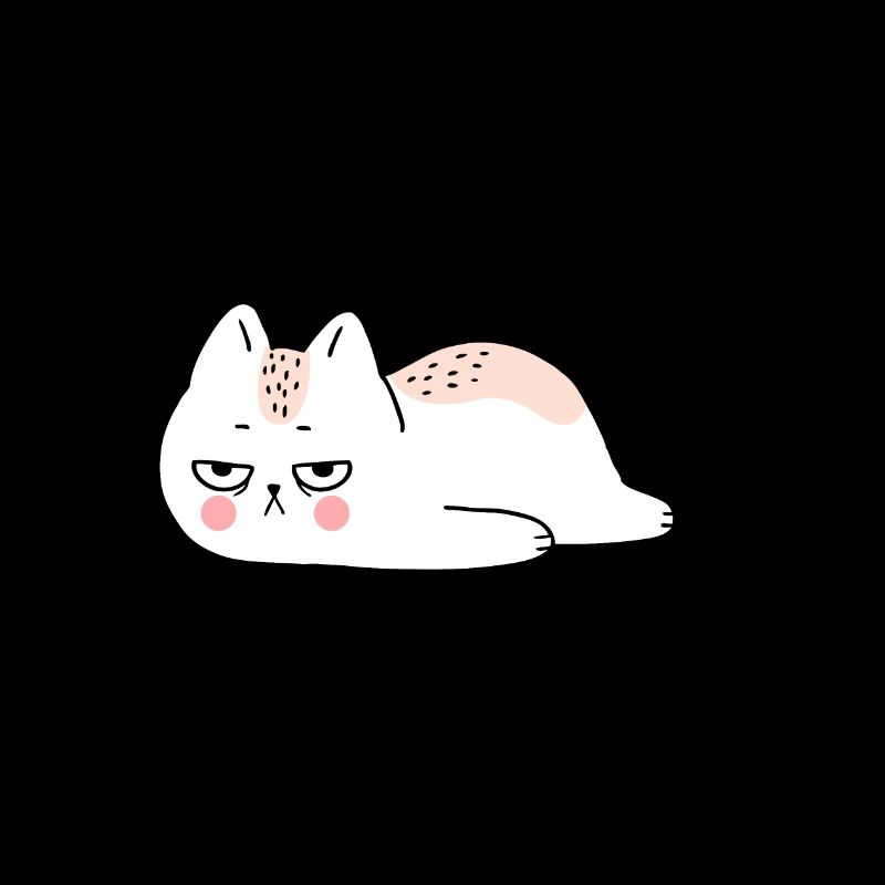 J'suis pas du matin, dessin chat pas du matin