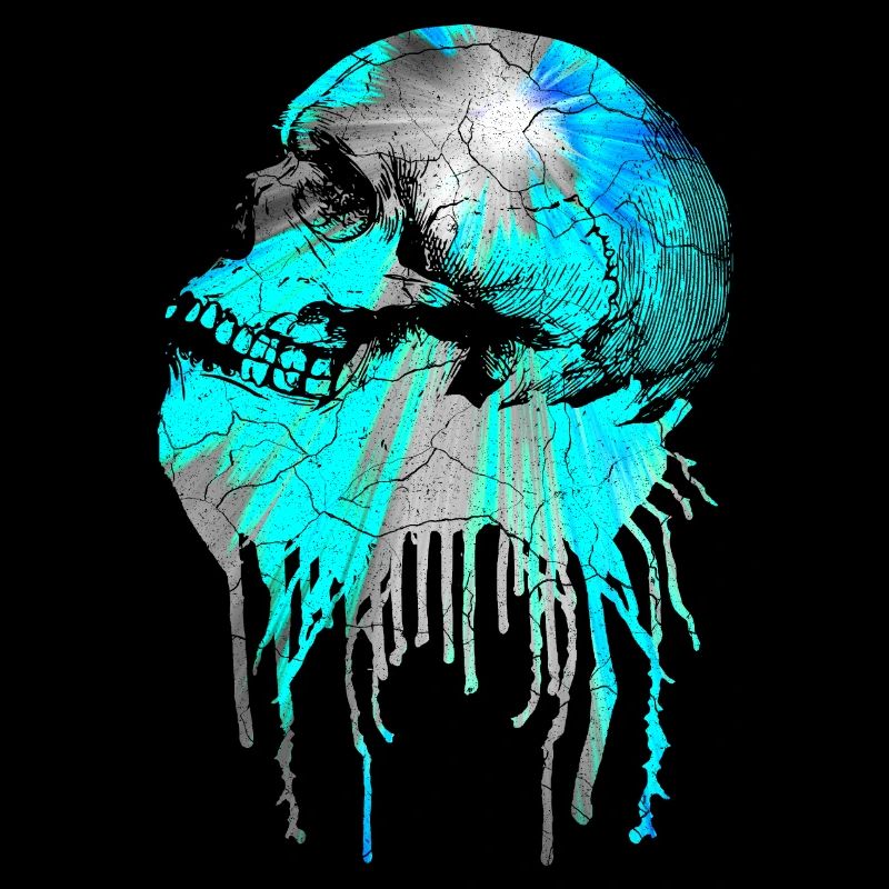 Skull Skull Grunge Style, Grunge Skull
