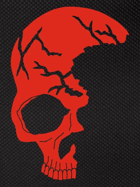 Red half-skull