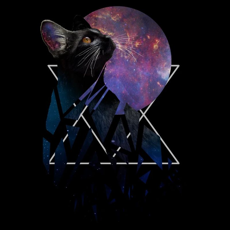 Chat de l’espace - série d’animaux de l’espace