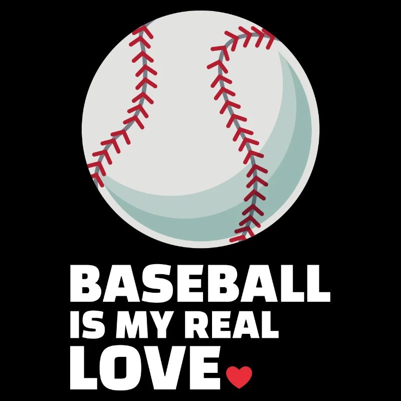 J’aime le baseball Silhouette de baseball élégante