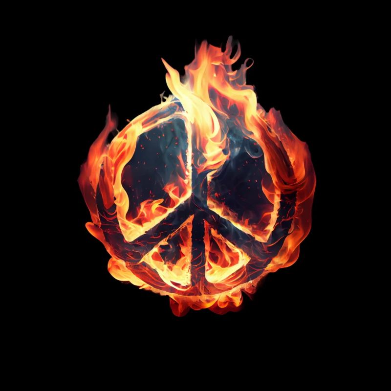 Flame sends peace