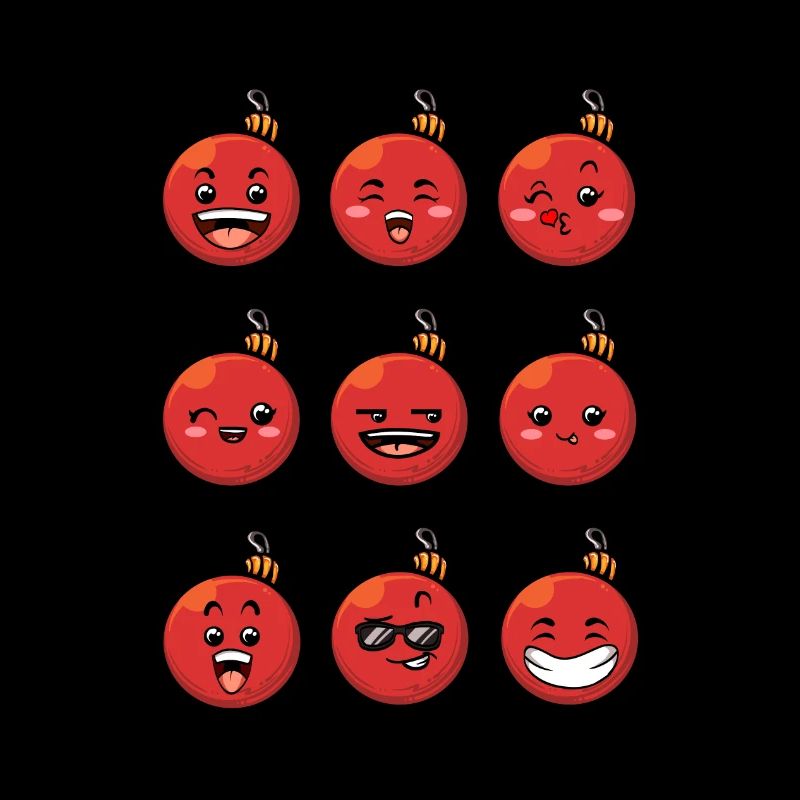 9 Weihnachtskugeln #1/10 Rot