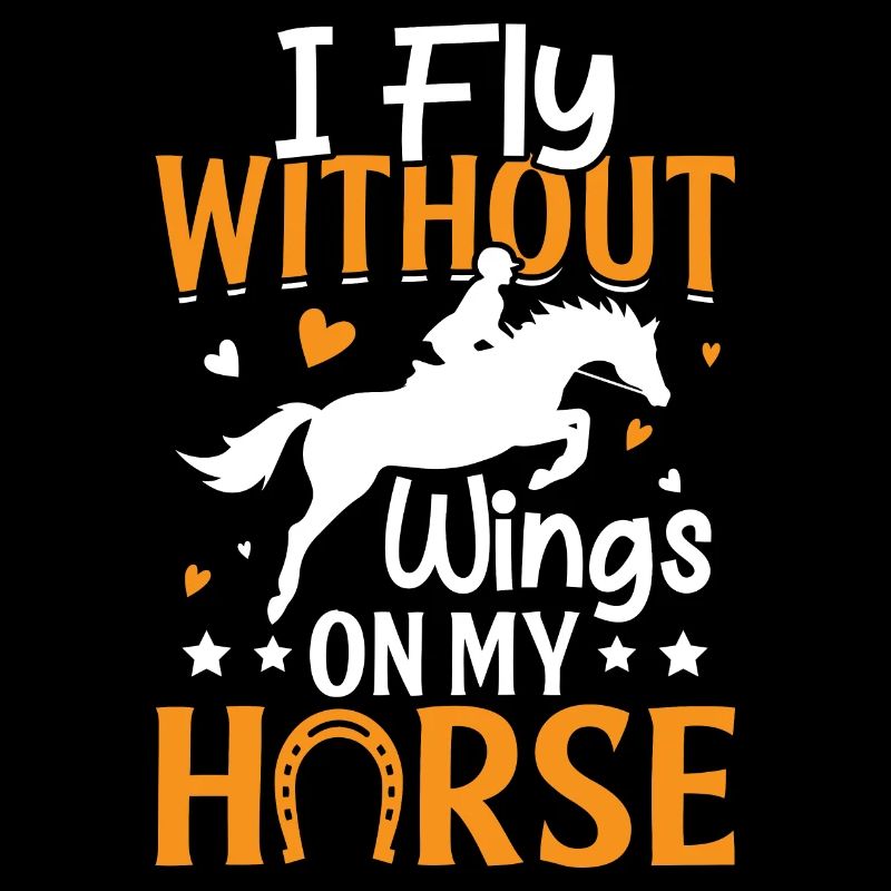 Je vole sans ailes sur mon cheval - tonneau