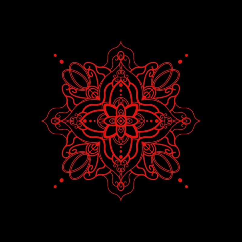 Style Mandala - rouge