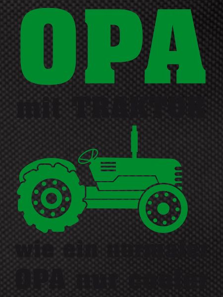 Opa mit Traktor