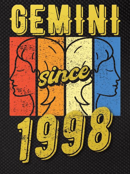 Gemini Zodiac 1998 Gift
