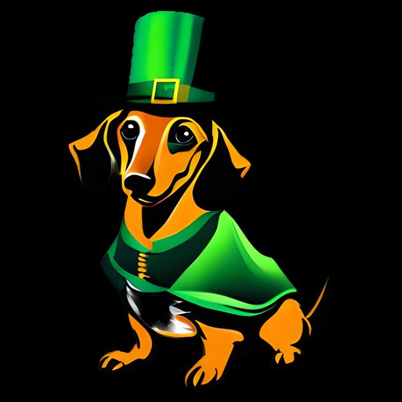 Hunde Dachshund Hundebesitzer Hund St Patricks Day