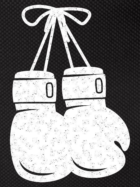 Gants de boxe blancs