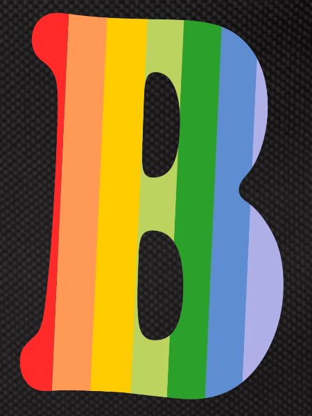 Letter B Rainbow