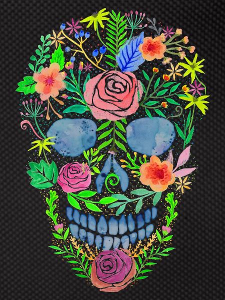 Flower skull