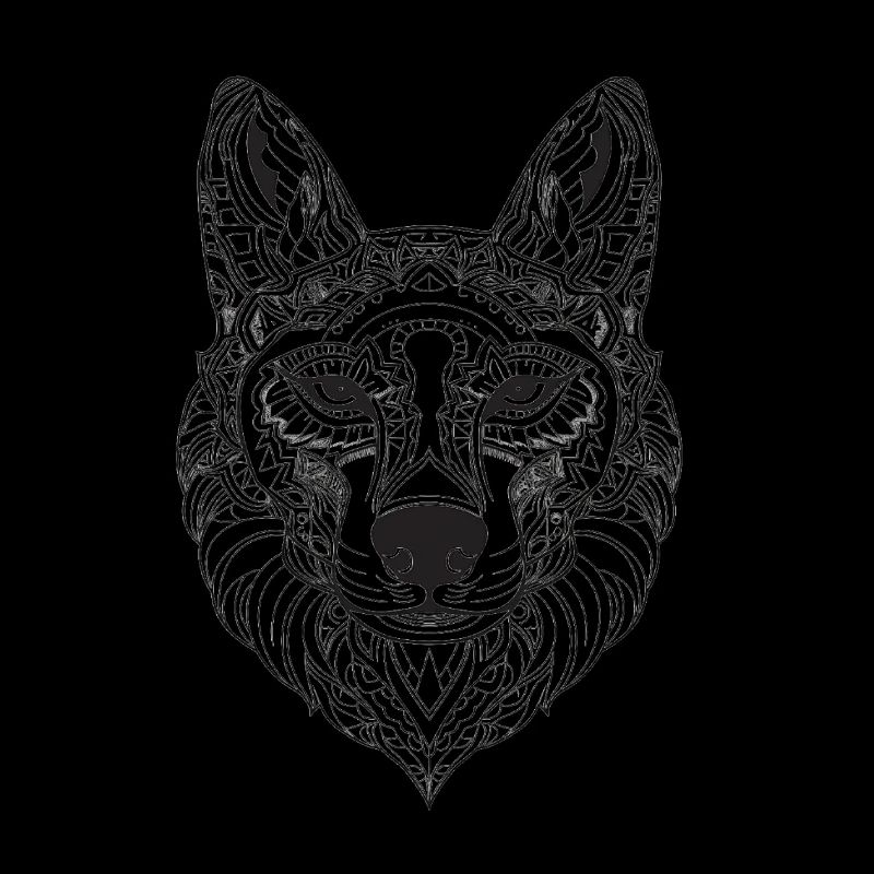 Dog Mandala Style Design