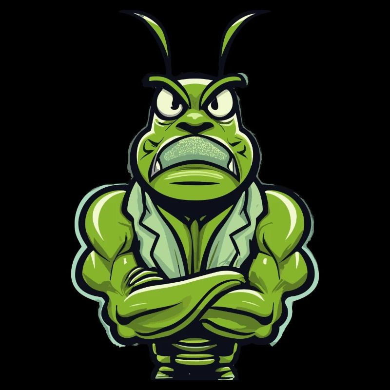 Bodybuilder Grashüpfer