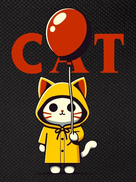 Red Balloon Kitten