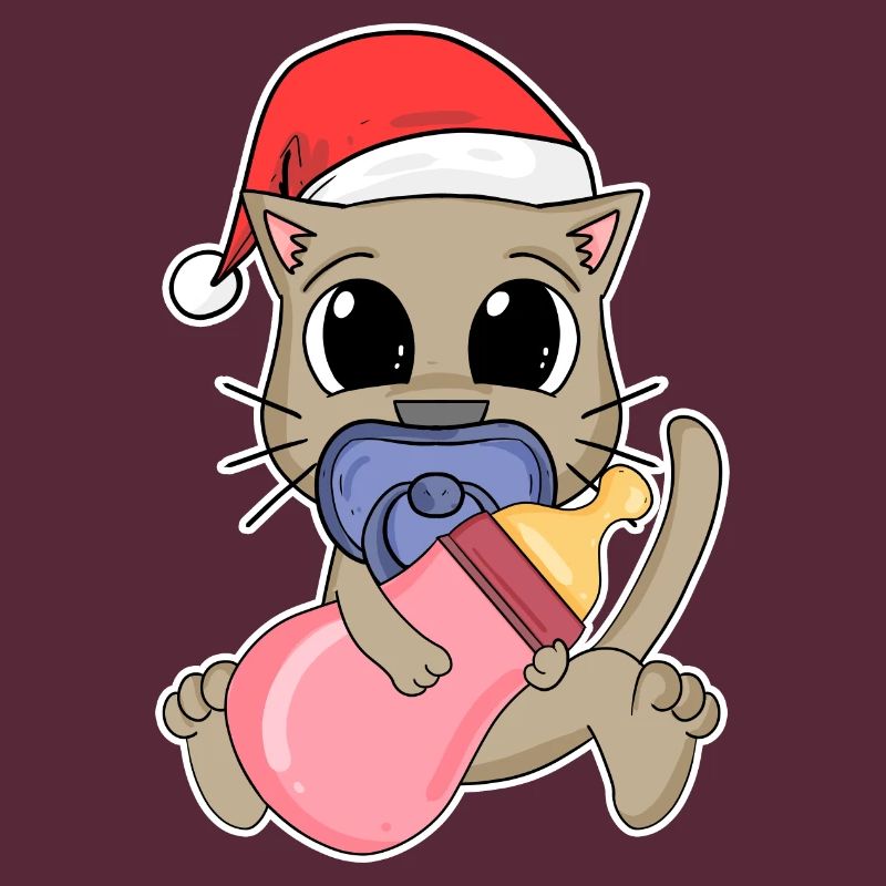 Chat Bébé Noël