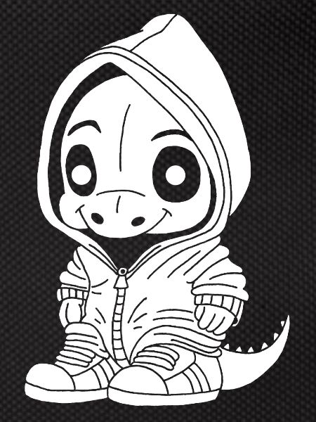 Small Dinosaur (White)