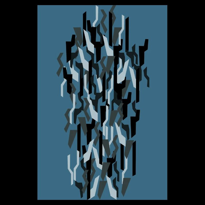 Camouflage Art Blue Gaming