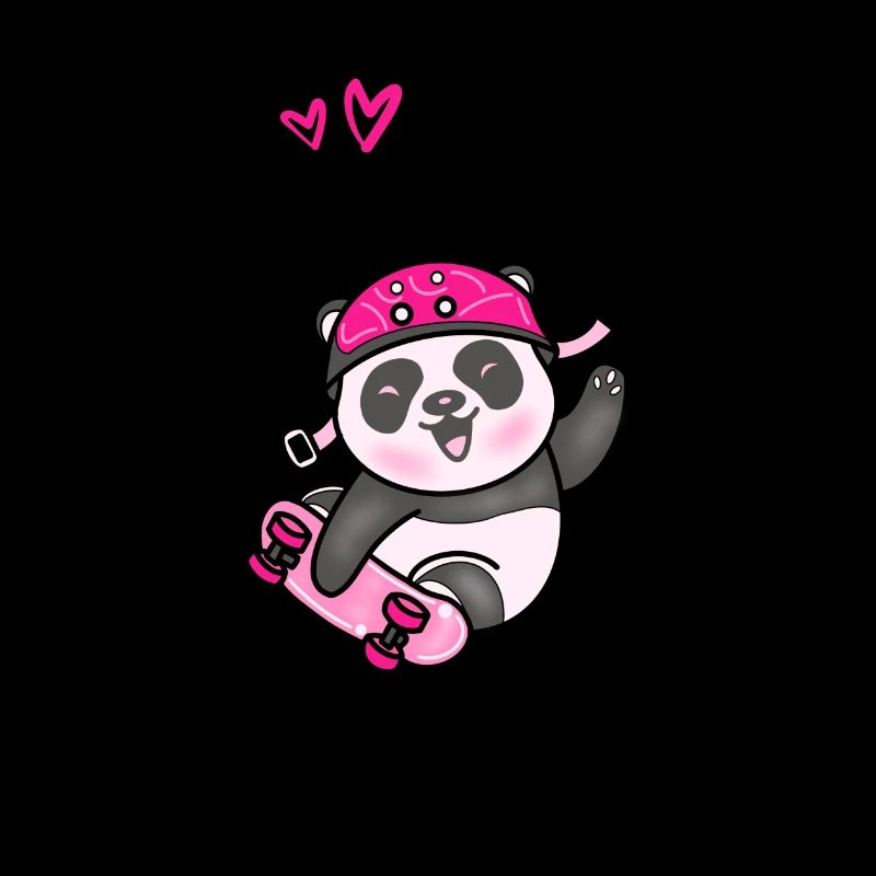 Pandastic Panda Skateboarding.