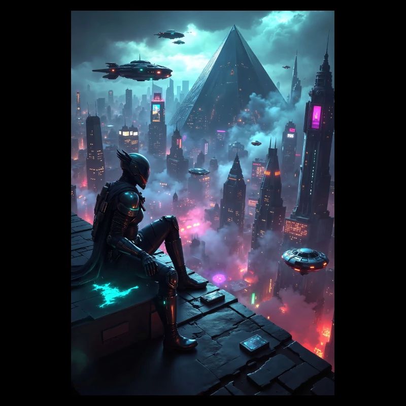 Graphismes cyberpunk.