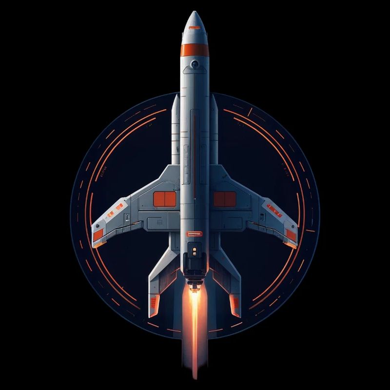 Weltraum-Rakete