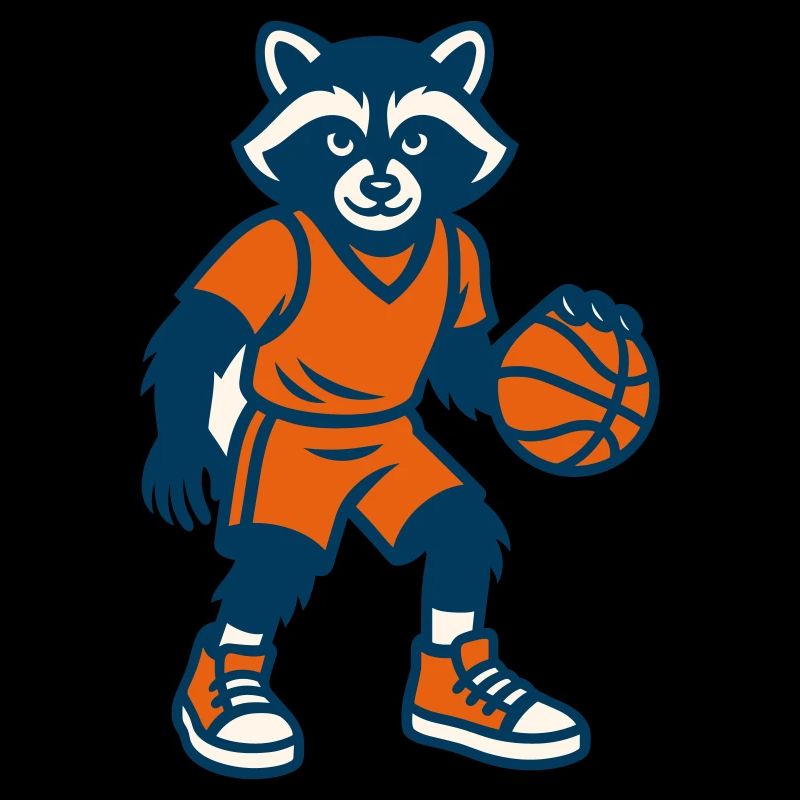 Basketball Waschbär