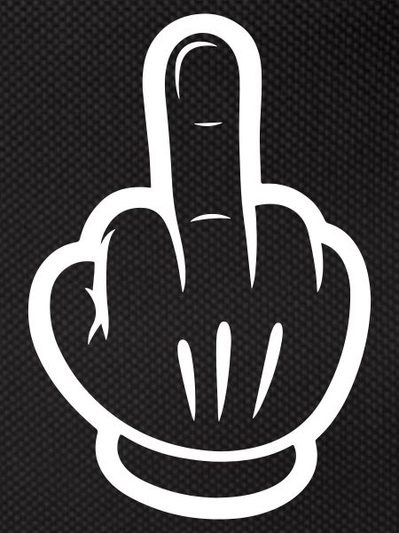 Middle Finger Comic Hand