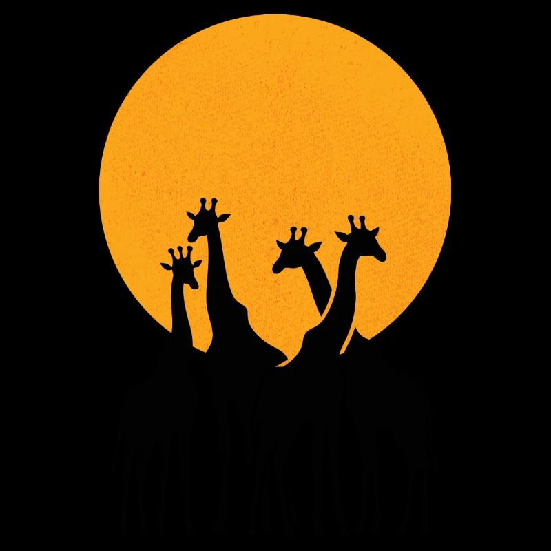 Safari-Giraffen-Silhouette