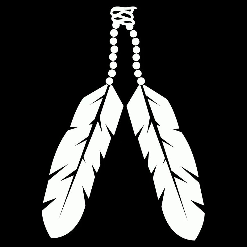 Conception de pendentif en plume autochtone