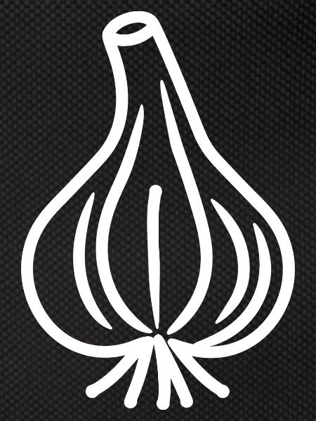 Minimalist garlic clove