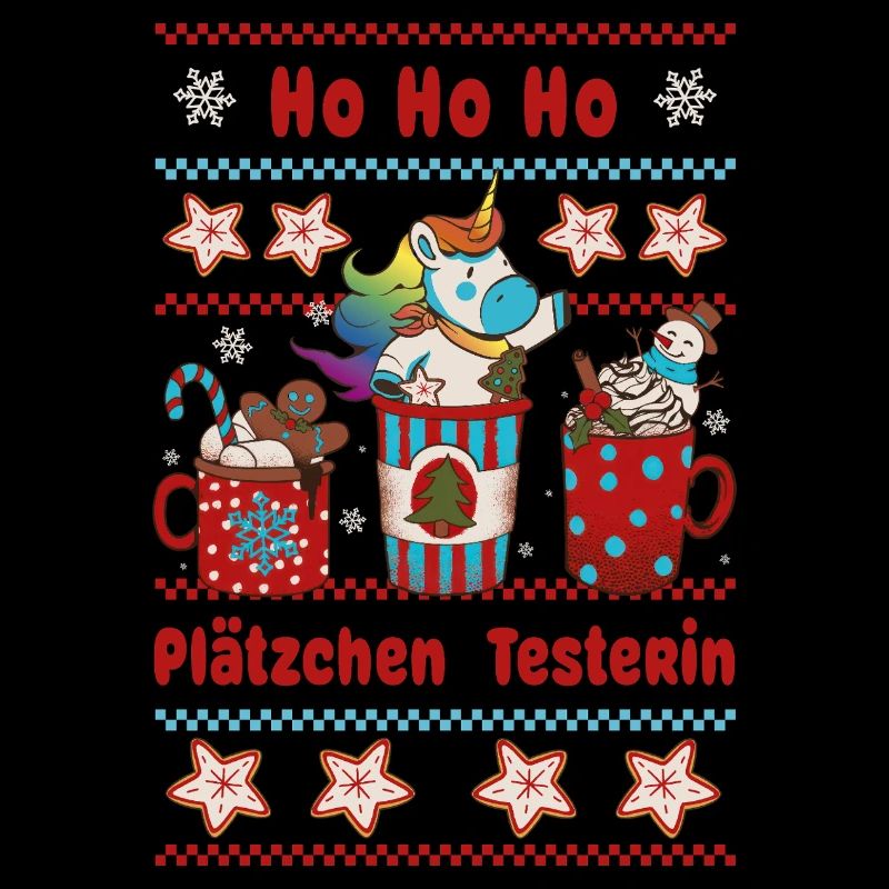 Testeur de biscuits HO HO HO de Noël avec Licorne